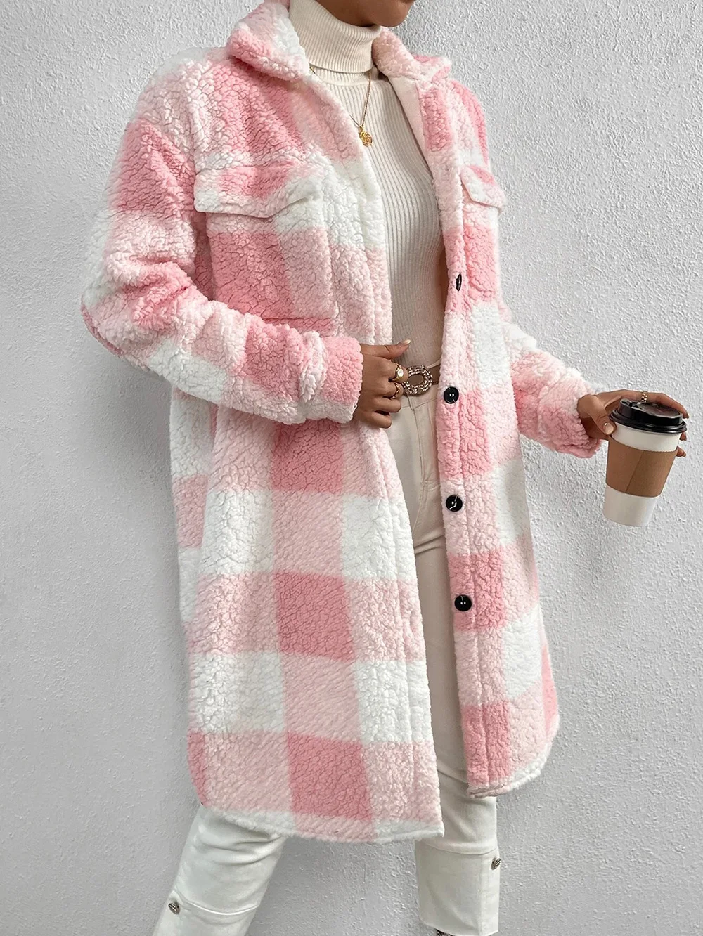 Lumia Checkered Coat - Image 4