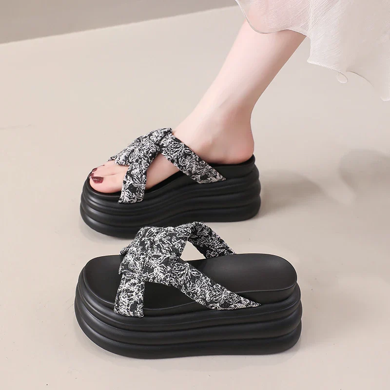 LunaLuxe Thick Sole Sandals - Image 3