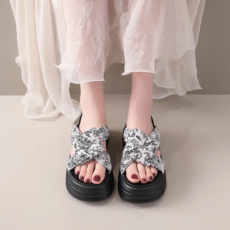 LunaLuxe Thick Sole Sandals - Image 6