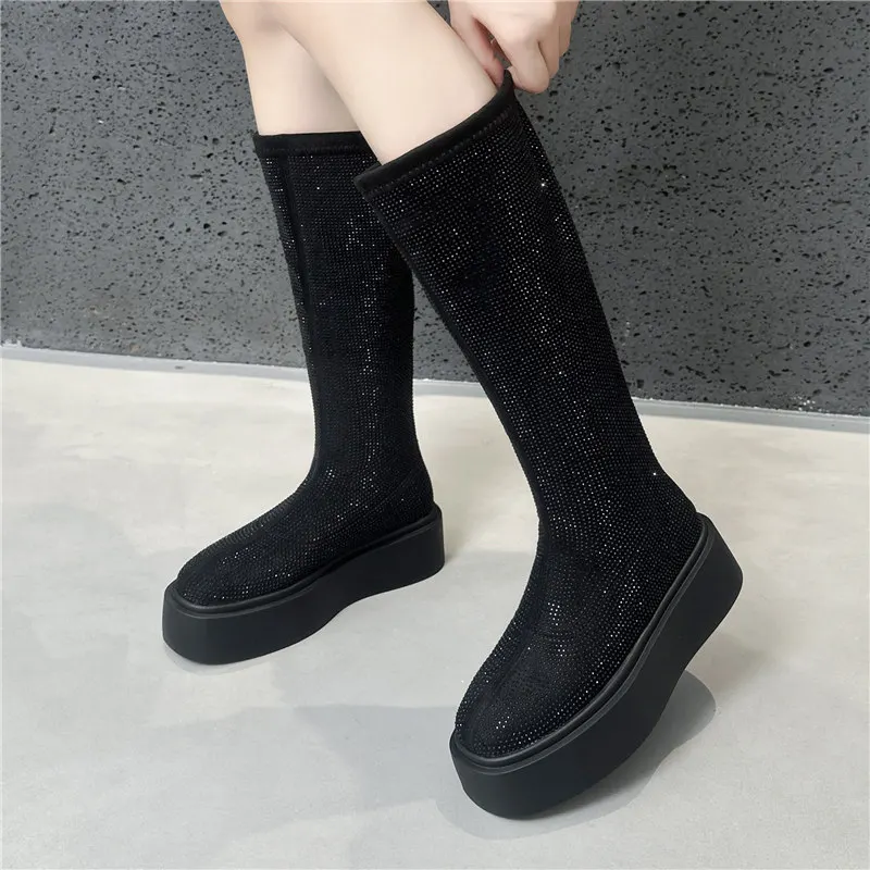 Lustrous Ember Long Boots - Image 3
