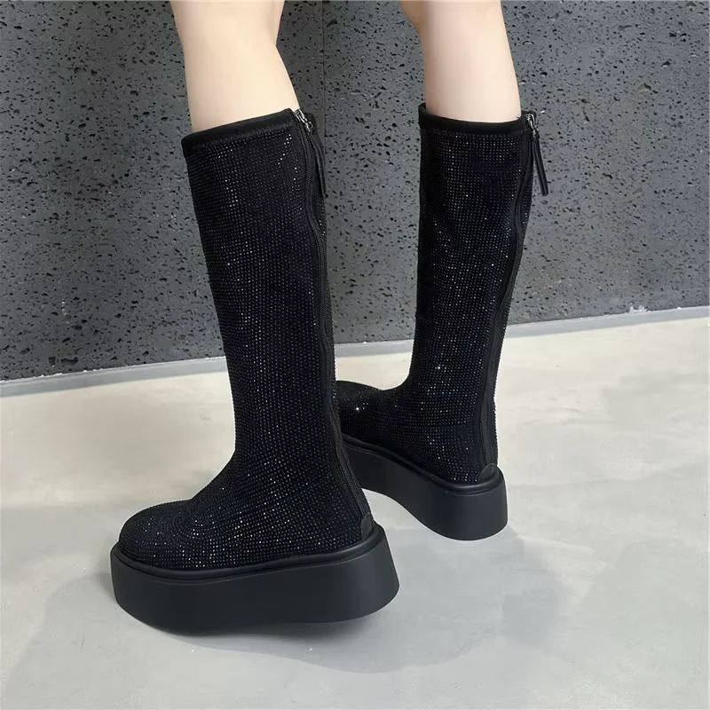 Lustrous Ember Long Boots - Image 5