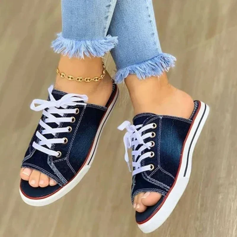 Mandinga Denim Tennis Slippers - Image 4