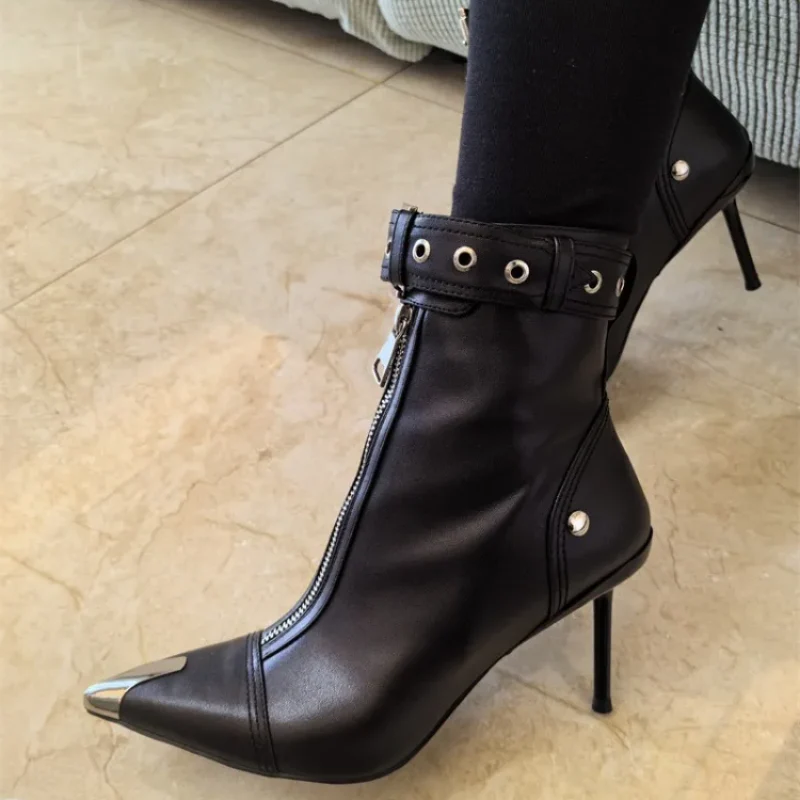 Manilla Zipper Heels - Image 4