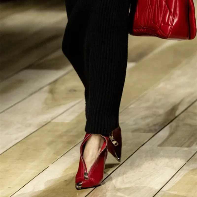 Manilla Zipper Heels - Image 8