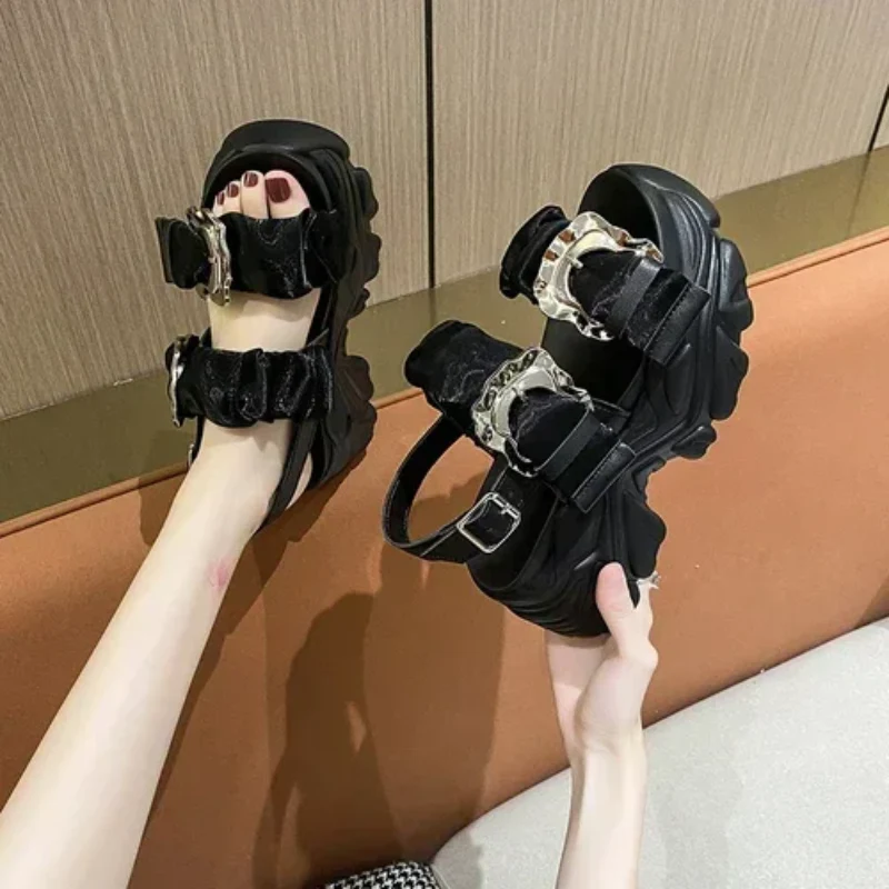 Maria Rhinestone Platform Sandals - Image 5