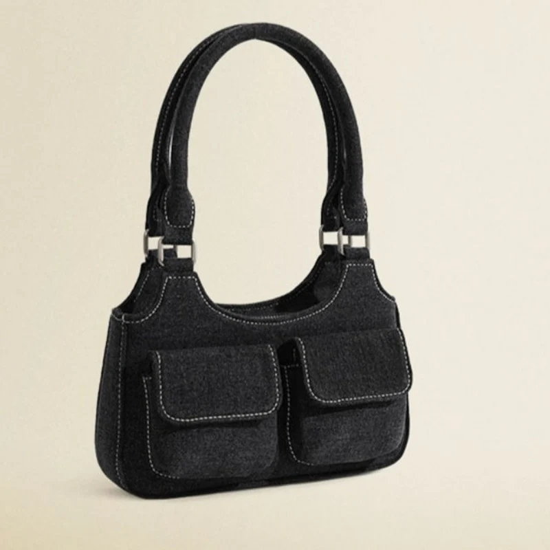 Mino Denim Shoulder Bag - Image 3