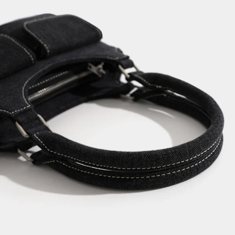 Mino Denim Shoulder Bag - Image 4