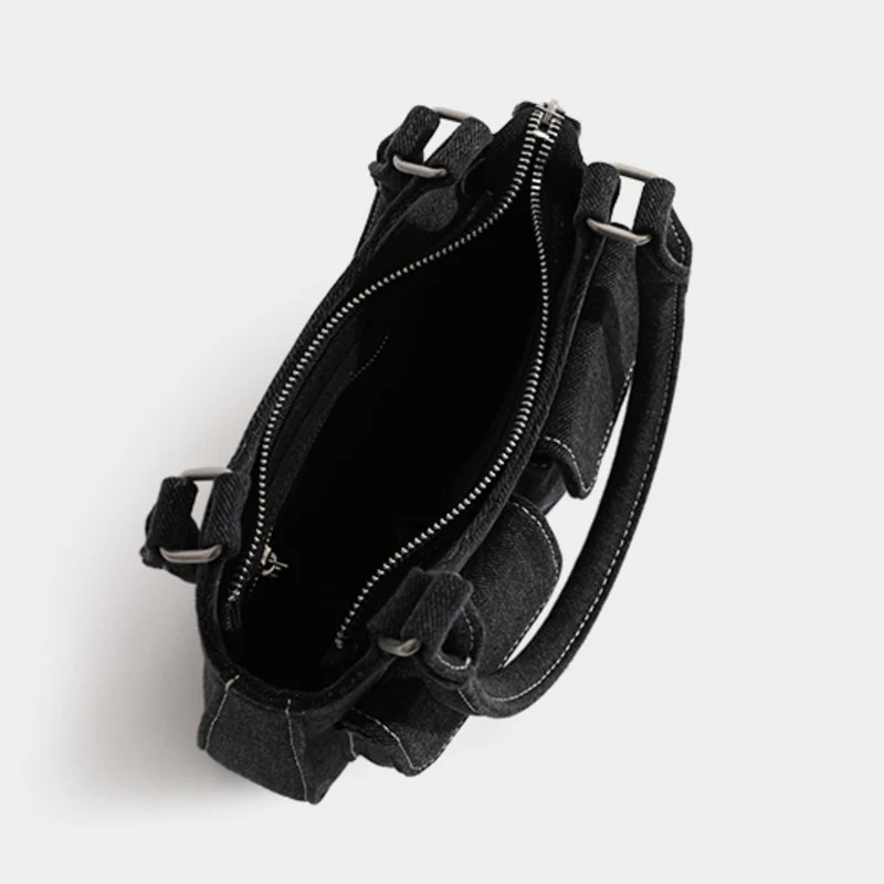 Mino Denim Shoulder Bag - Image 5