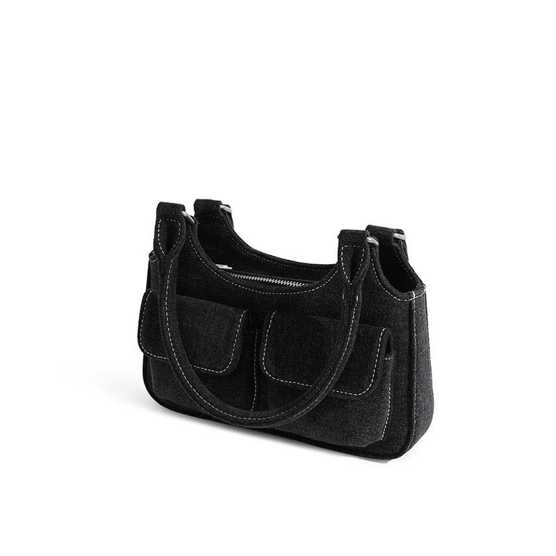 Mino Denim Shoulder Bag - Image 6