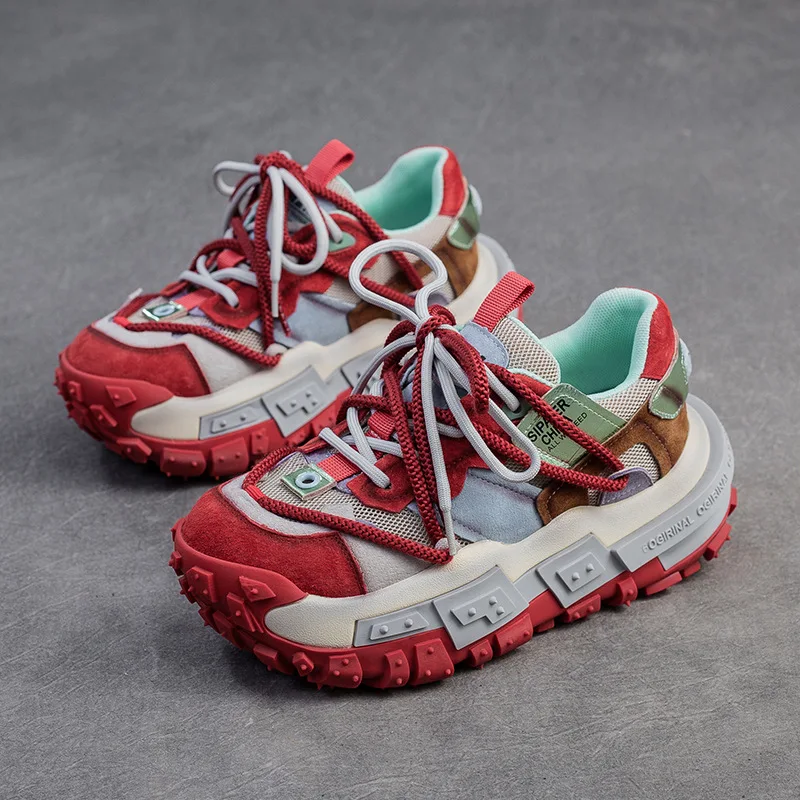 Mixed Media Sneakers - Image 2