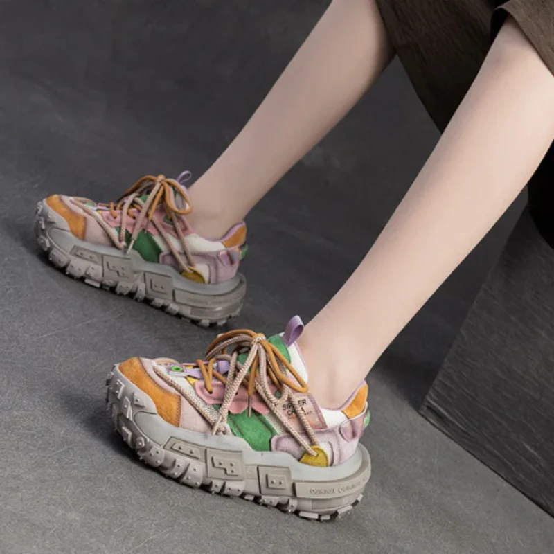Mixed Media Sneakers - Image 3