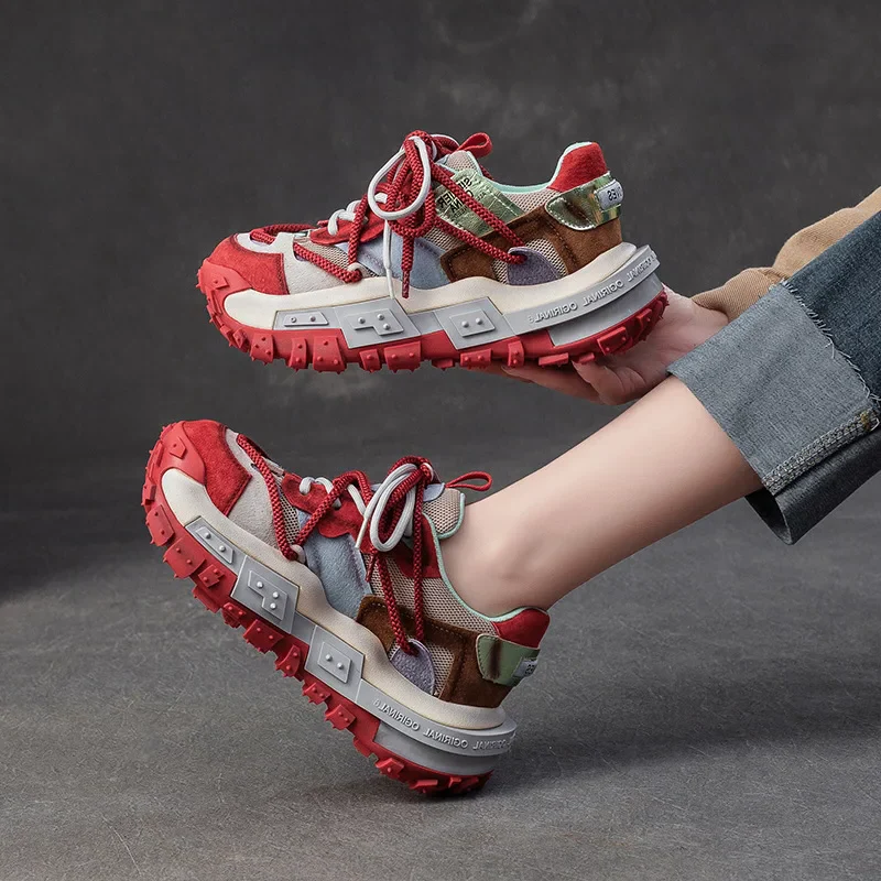 Mixed Media Sneakers - Image 6