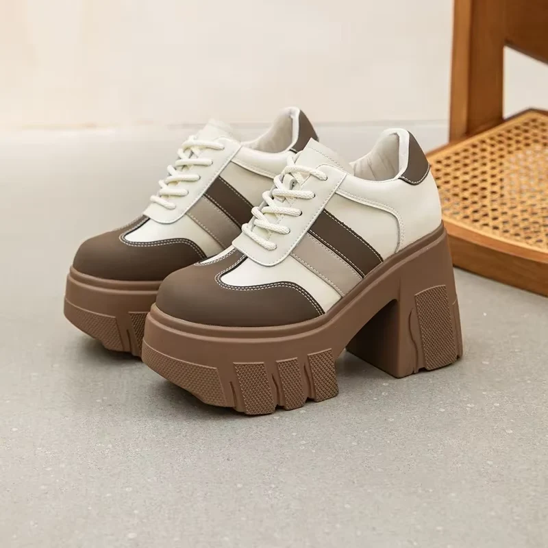 Mocha Lace-Up Booties - Image 2