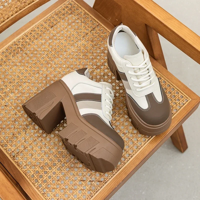 Mocha Lace-Up Booties - Image 5