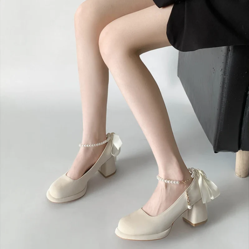 Olivia Ankle Strap Party Pumps - Image 4