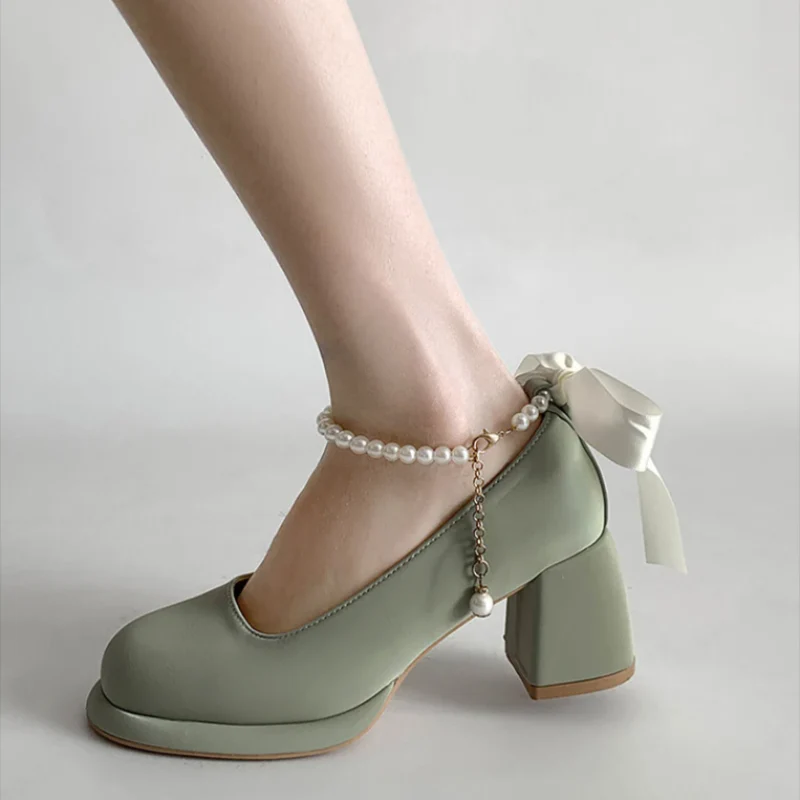 Olivia Ankle Strap Party Pumps - Image 9