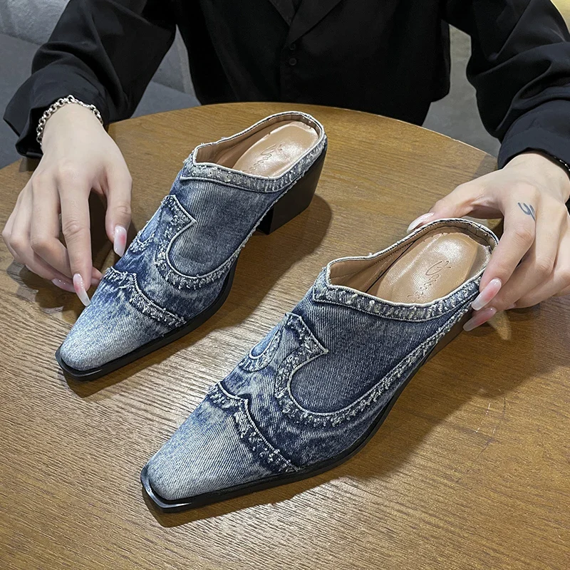 Omega Denim Slippers - Image 7