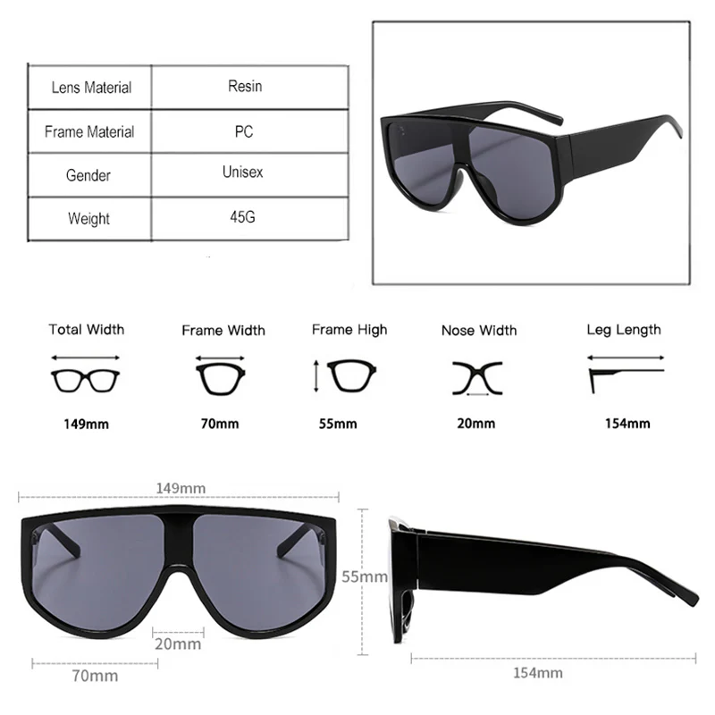 Orby Oversized Sunglasses - Image 8