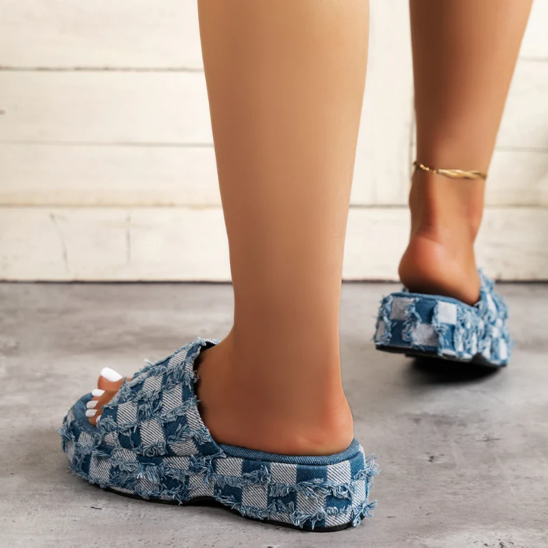 Panama Denim Sandals - Image 5