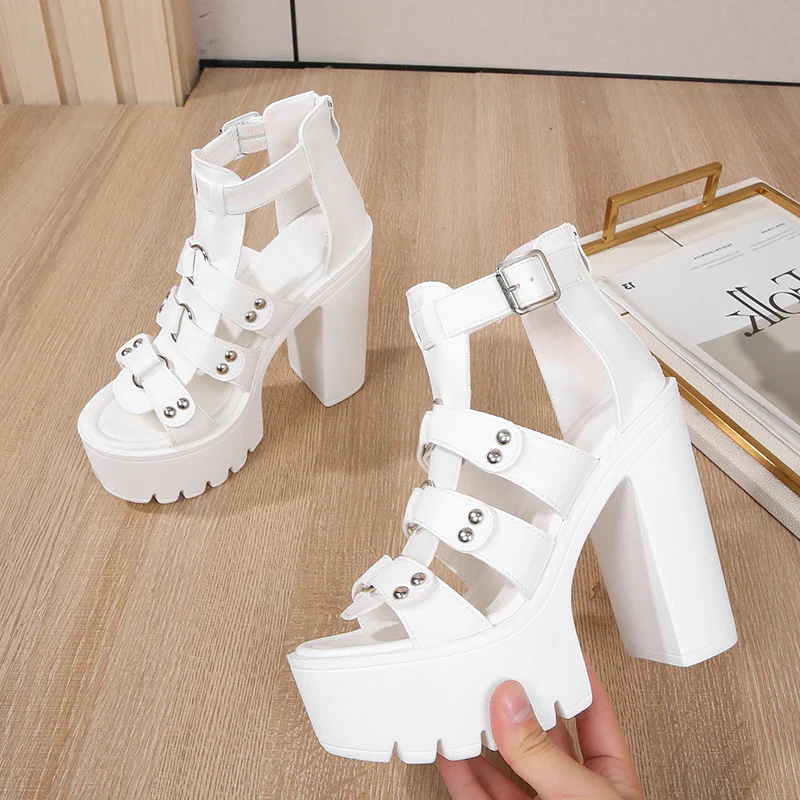 Panthera Peep Sexy Platform Heels - Image 6