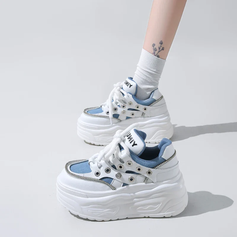 Zipper Platform Sneakers - Image 4
