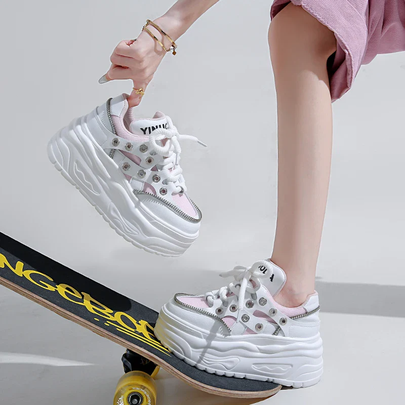 Zipper Platform Sneakers - Image 8