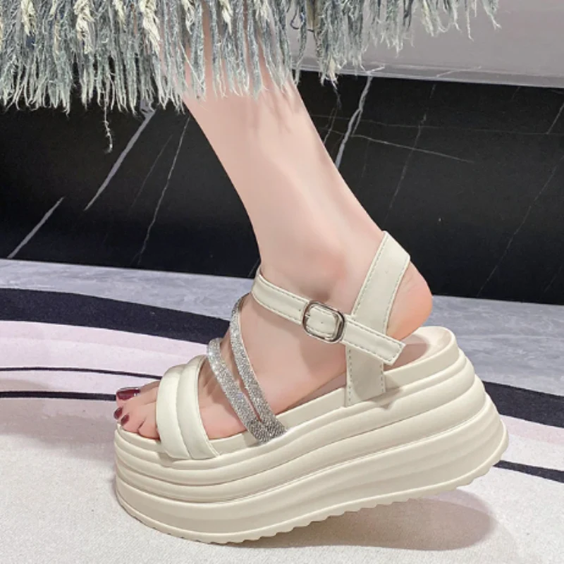 Pearl Radiance Platform Sandals - Image 7