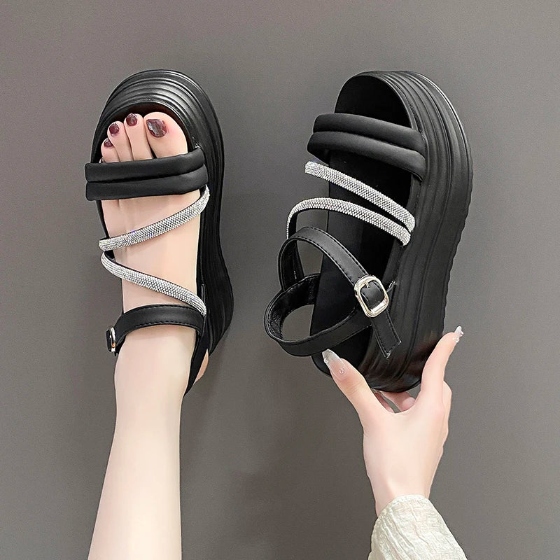 Pearl Radiance Platform Sandals - Image 9