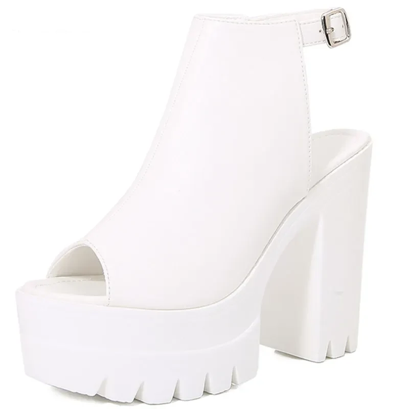 Peek-a-Heel Glam Platform Heels - Image 2