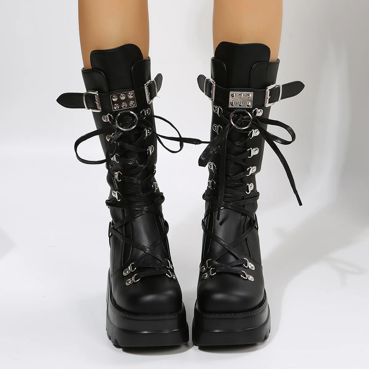 Raiden Tall Platform Boots - Image 3