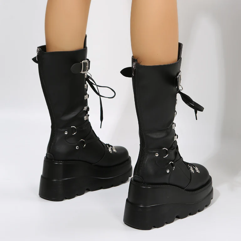 Raiden Tall Platform Boots - Image 7