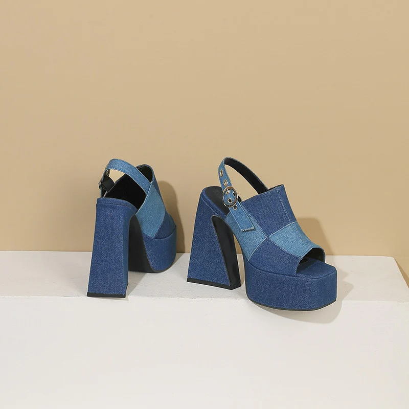 Rico Denim High Heels - Image 5