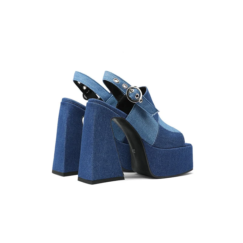 Rico Denim High Heels - Image 6