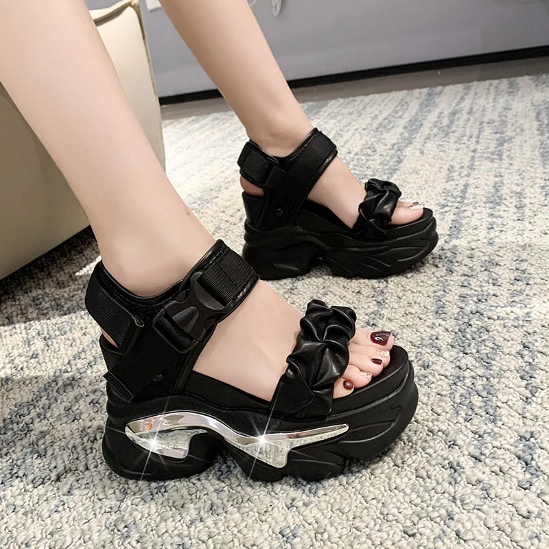 Riviera Rendezvous Platform Sandals - Image 3