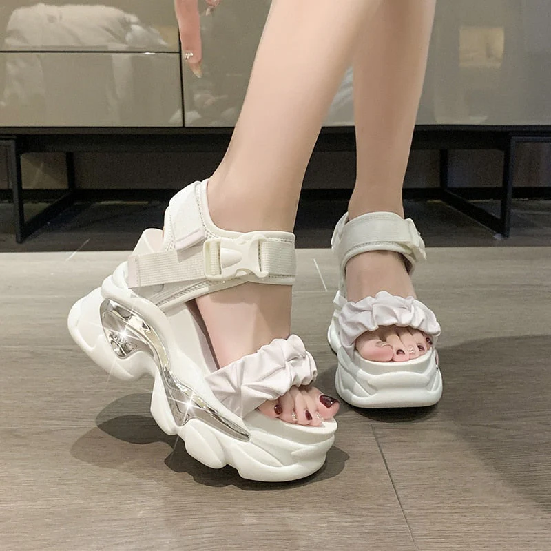 Riviera Rendezvous Platform Sandals - Image 4