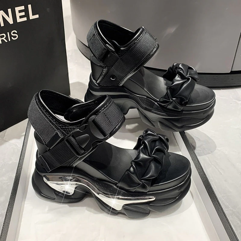 Riviera Rendezvous Platform Sandals - Image 5