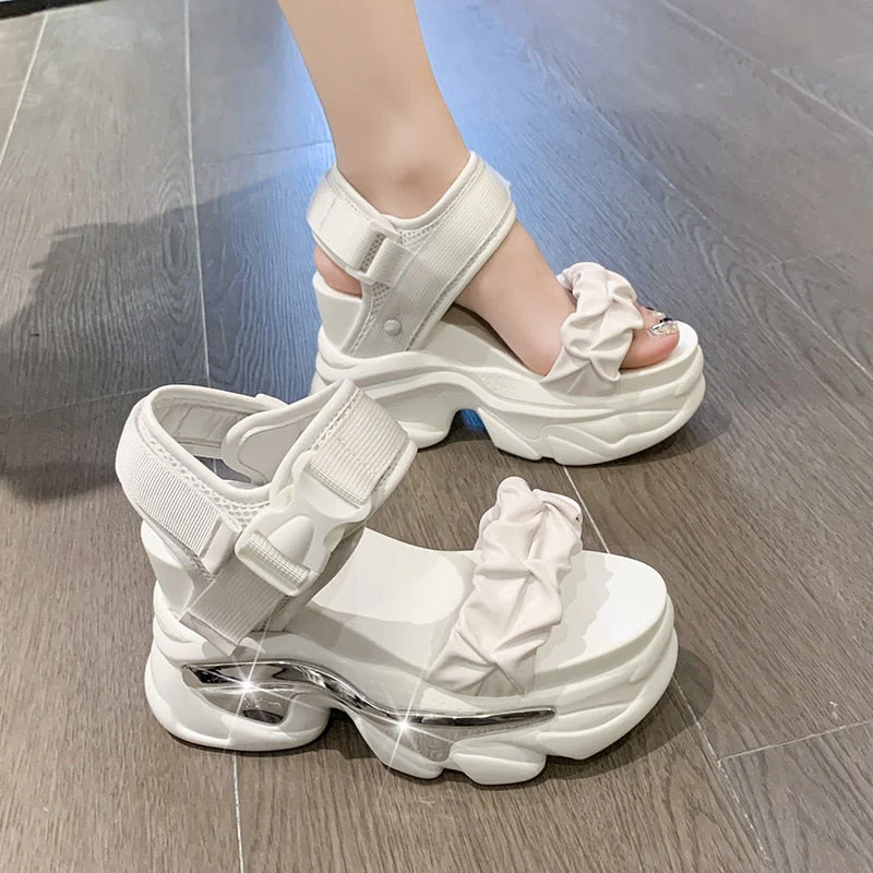 Riviera Rendezvous Platform Sandals - Image 7