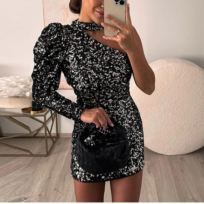 Rivo Sequin Party Dress - Image 4