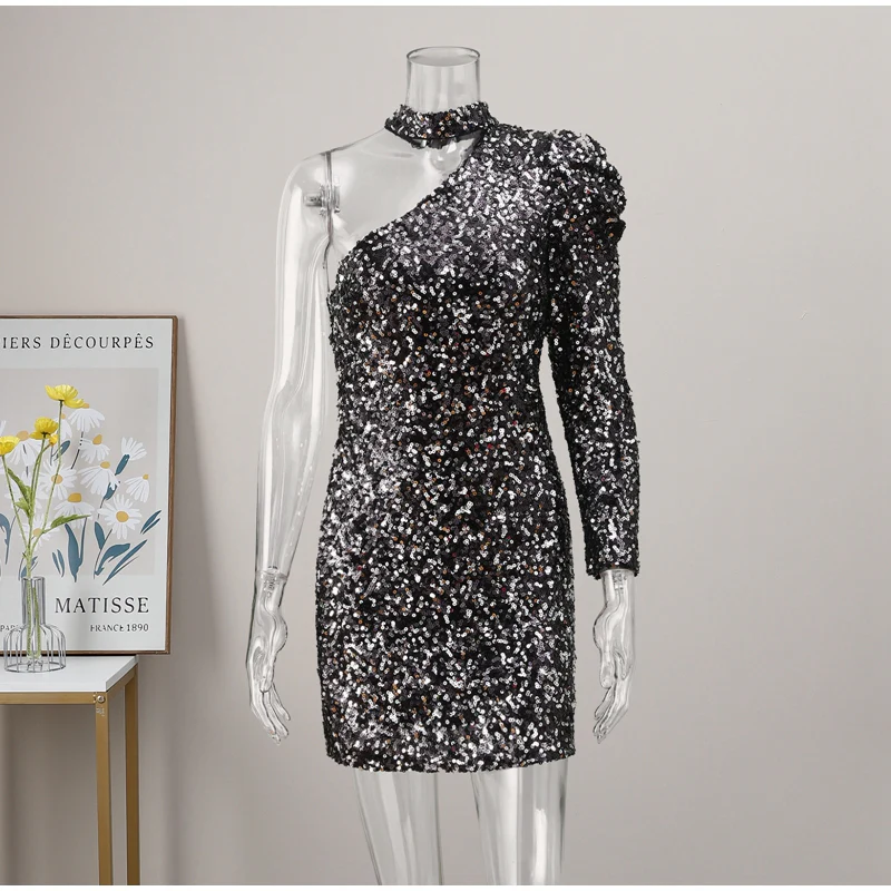 Rivo Sequin Party Dress - Image 6
