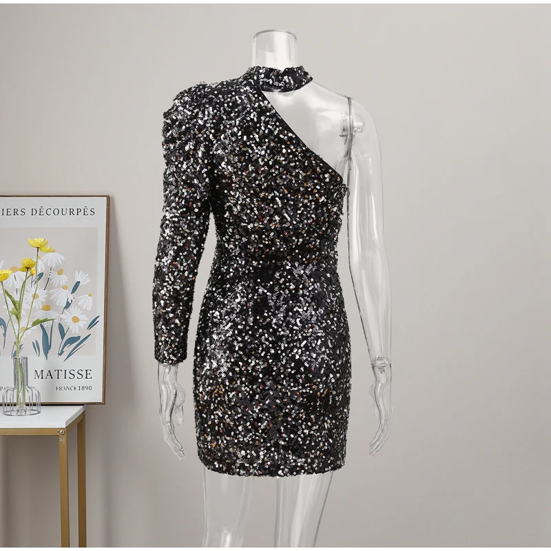 Rivo Sequin Party Dress - Image 8