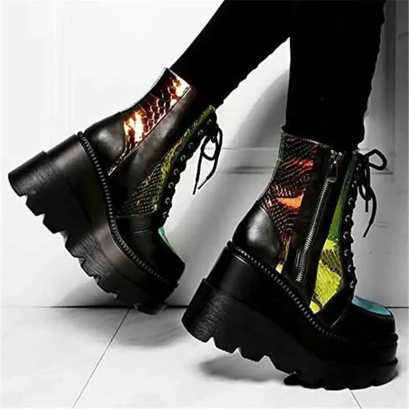Roberta Glam Platform Boots - Image 3