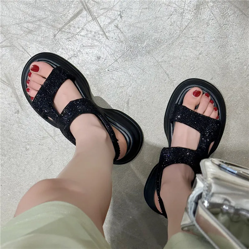 Robie Glit Platform Sandals - Image 4