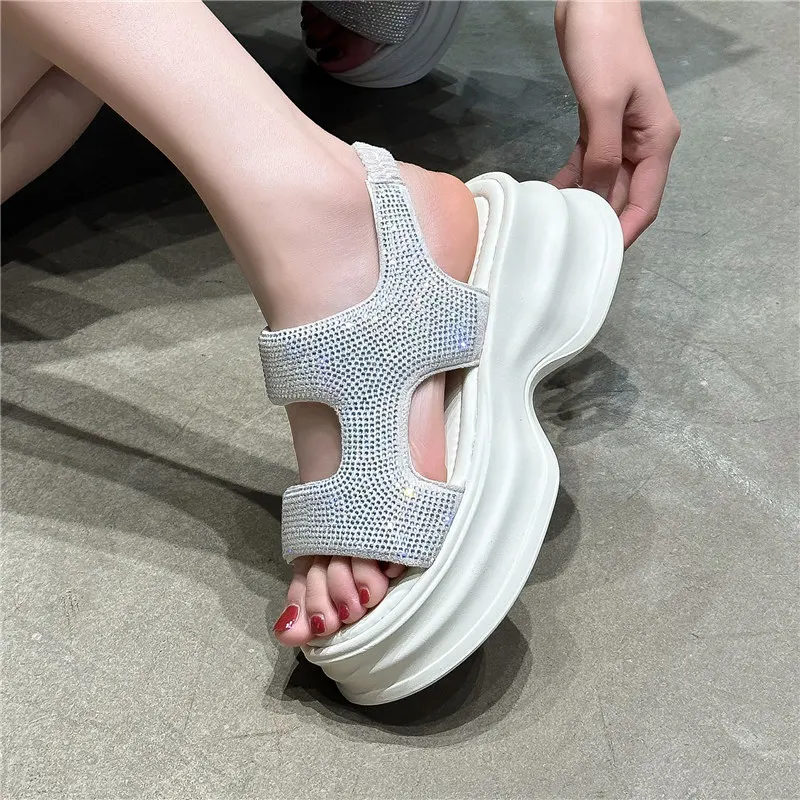 Robie Glit Platform Sandals - Image 5
