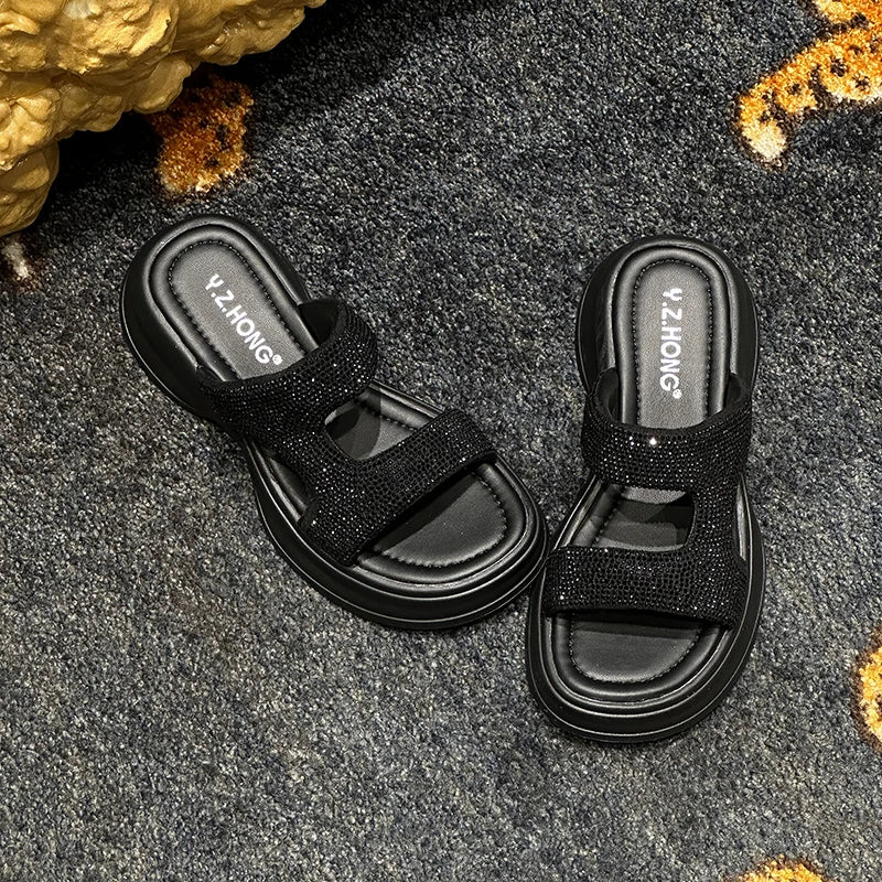 Robie Glit Platform Slippers - Image 2