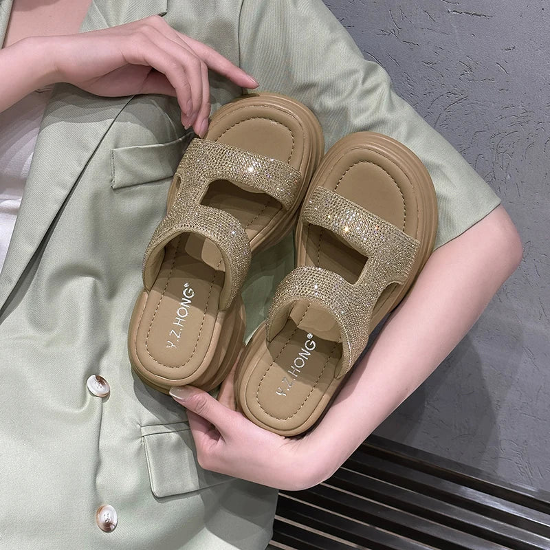 Robie Glit Platform Slippers - Image 7