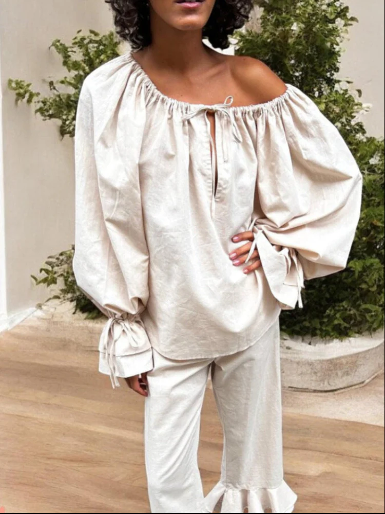 Ruffle Aura Off-Shoulder Set - Image 4