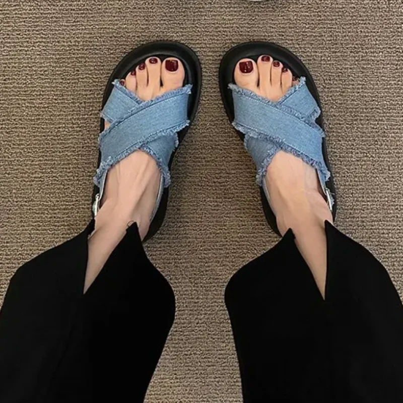 Sabrina Denim Sandals - Image 4