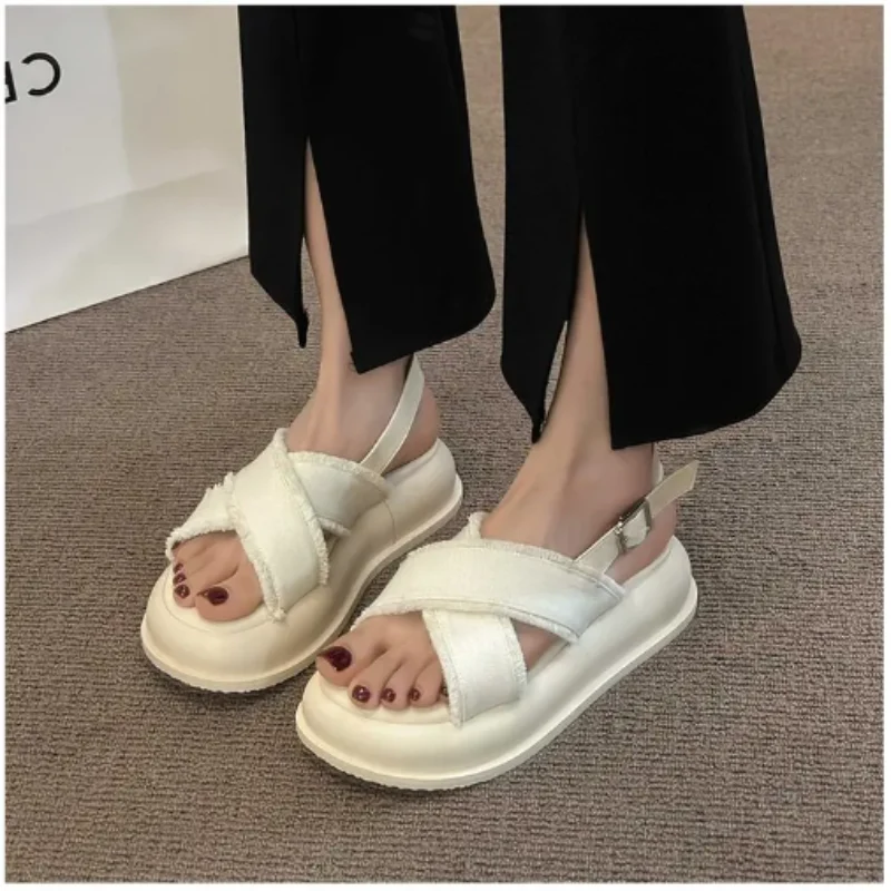 Sabrina Denim Sandals - Image 5