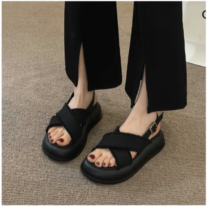 Sabrina Denim Sandals - Image 6