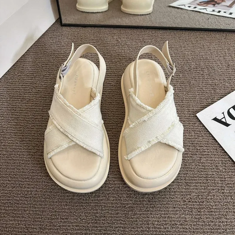 Sabrina Denim Sandals - Image 7